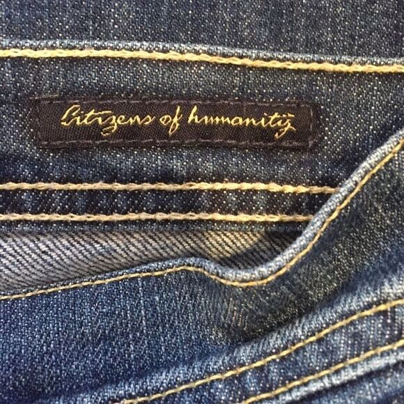 Citizens of Humanity Low Waist Flare Leg Jeans - Picture 4 of 8